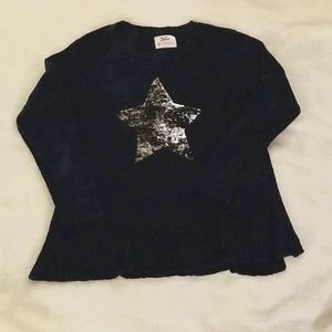 Justice Girls Plus Size Navy Chenille Sweater